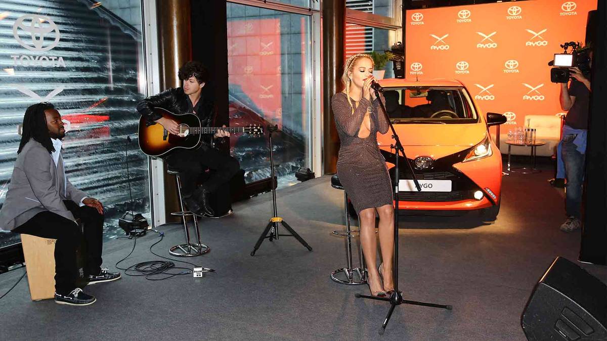 Pre-launch of the new Toyota Aygo with Rita Ora at the start of her career