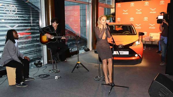 Pre-launch of the new Toyota Aygo with Rita Ora at the start of her career