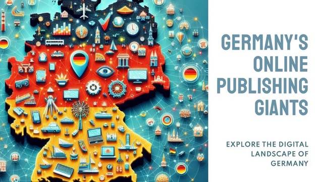 Who are the largest publishers of online magazines and online daily newspapers in Germany?